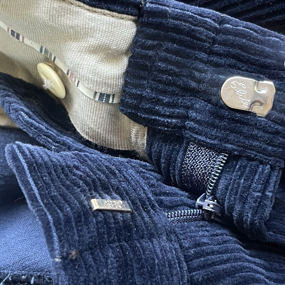 Vintage Corbin Off the Cuff Mens 38x28 Blue Corduroy Pants Cotton 90s Trouser - Picture 3 of 10